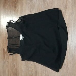 (XL) Coldwater Creek Layered Tank Top Sheer Overlay Evening Date Night Romantic